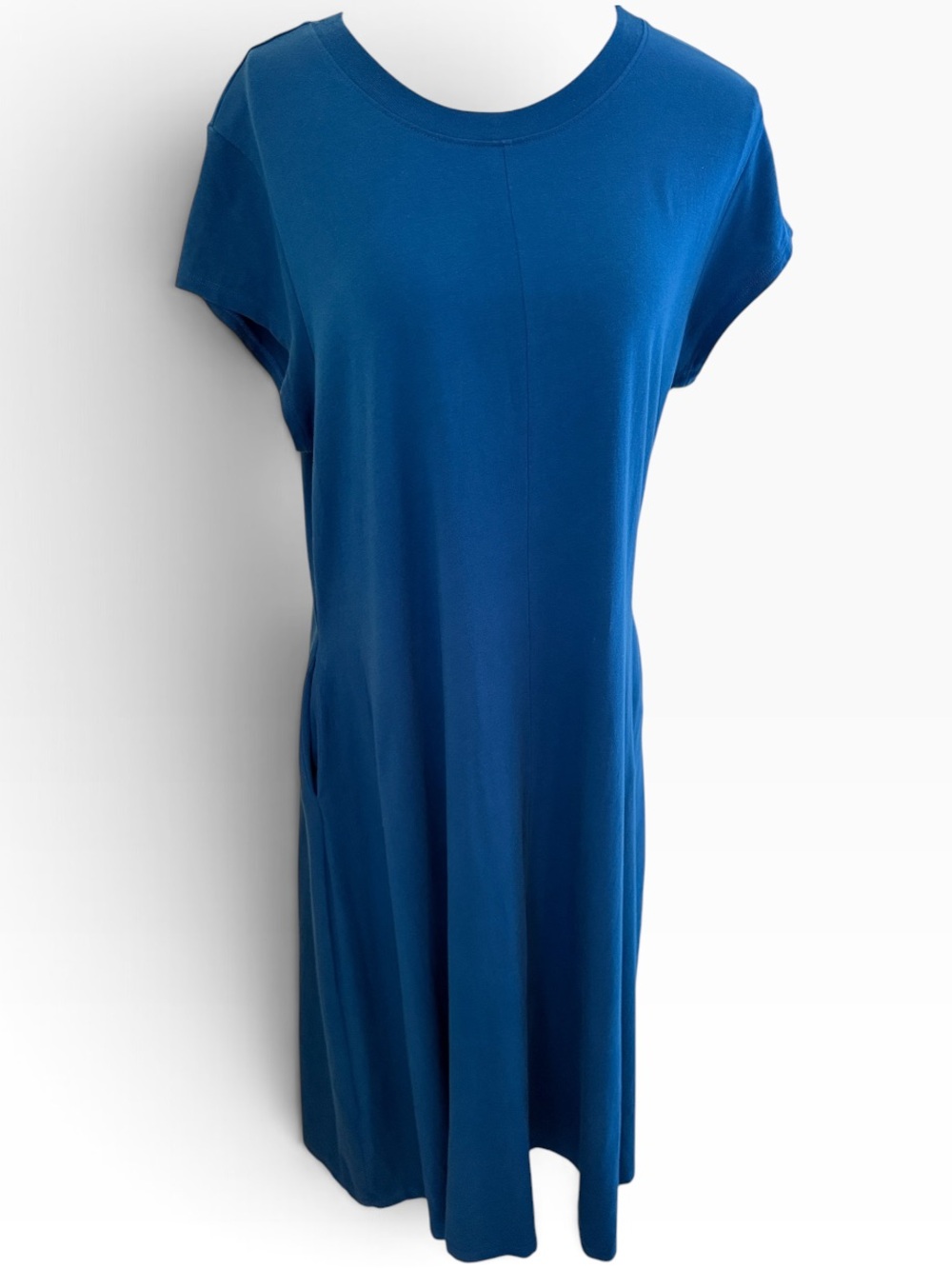 Universal Standard Deep Teal Blue Short-Sleeve Aline Dress M(18-20)